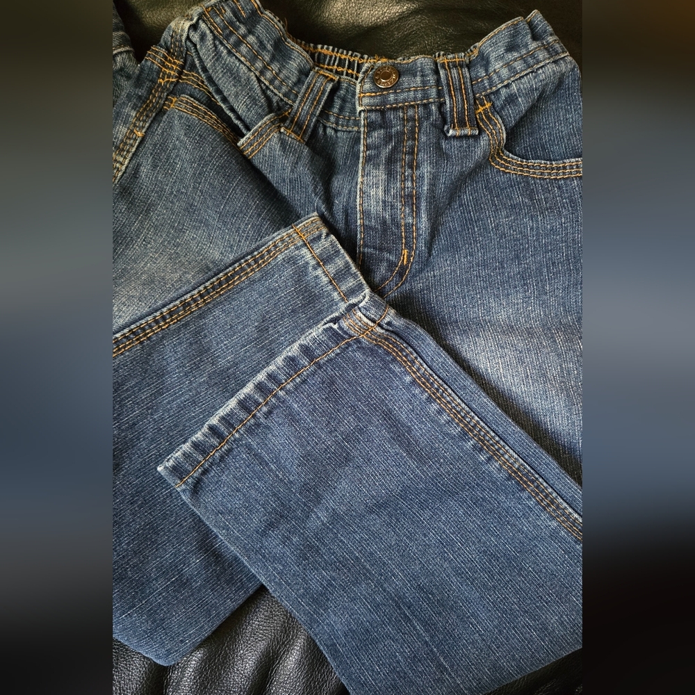 Carters & Faded Glory toddlers Denim Jean set sz4T&4R like new - Picture 3 of 13